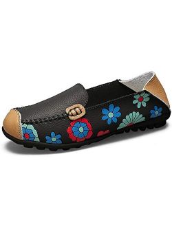 VenusCelia Women's Floral Comfort Walking Flat Loafer