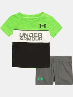 Boys' Toddler UA Wordmark Block Short Sleeve & Shorts Set