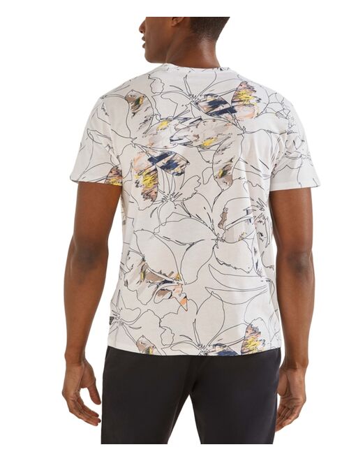 GUESS Floral Outline T-Shirt