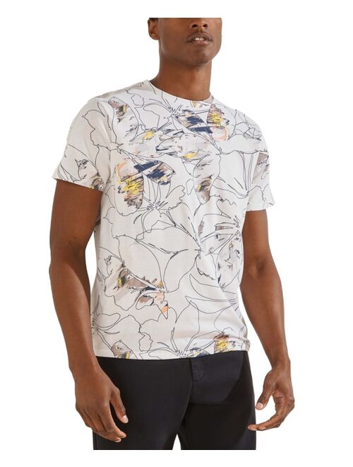 GUESS Floral Outline T-Shirt
