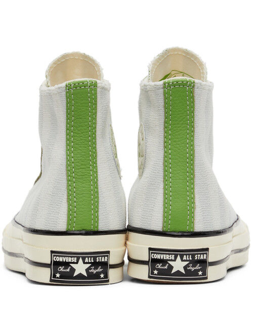Converse Green Chuck 70 Striped Terry Cloth High Top Sneakers
