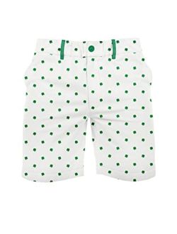 Men's Green St. Patrick's Day Shorts - Four Leaf Clover St. Paddy's Shorts