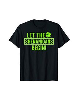 Saint Patricks Shenanigans Crew Neck Short Sleeve T-Shirt