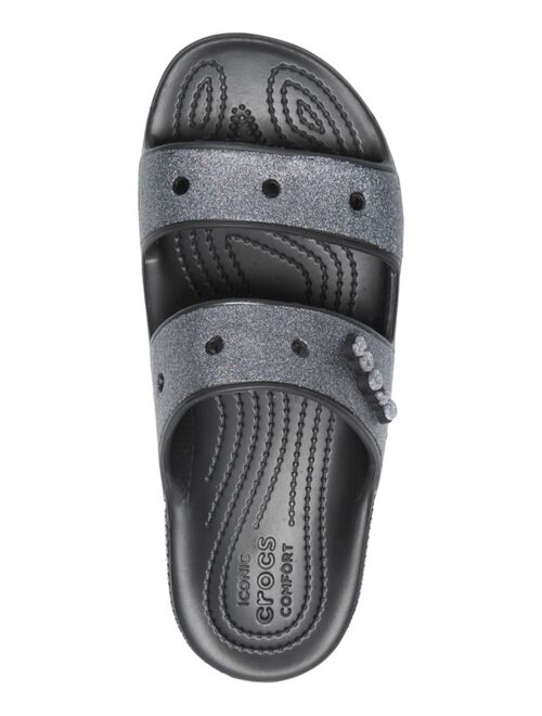 Crocs Women's Classic Glitter Slide Sandals from Finish Line