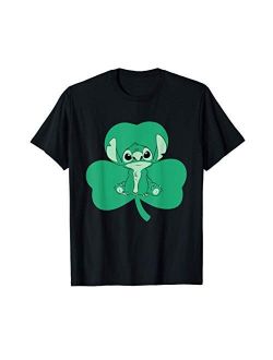 Lilo and Stitch Green Shamrock St. Patrick's Day T-Shirt