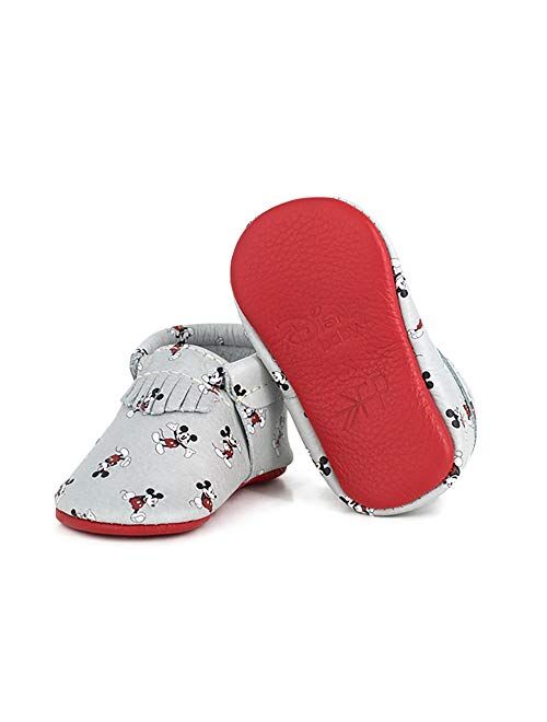 Freshly Picked Soft Sole Leasther City Moccasins, Baby Girl Shoes, Multiple Sizes and Colors