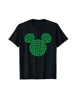 Mickey Mouse Green Clovers St. Patrick's Day T-Shirt T-Shirt