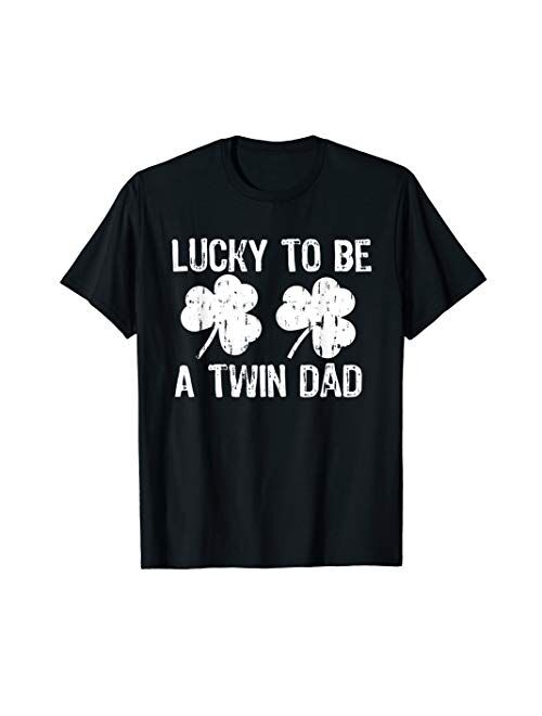 Lucky Brand Lucky To Be A Twin Dad St Patrick's Day T-Shirt