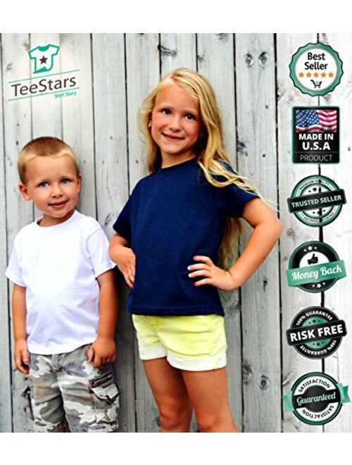 Tstars St Patricks Day Shirt Tractor Clover Toddler Kids Boys Long Sleeve T-Shirts