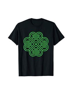 Irish Shamrock Heart Designs Shamrock Heart Celtic Knot Irish St. Patricks Day T-Shirt