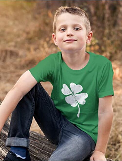 Tstars St Patricks Day Shirt Irish Lucky Charm Clover Toddler Kids Raglan T-Shirt