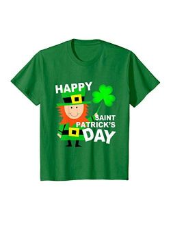 Happy St Patricks Day By 803 Kids Funny Leprechaun Sayings Boys Girls Happy Saint Patricks Day T-Shirt