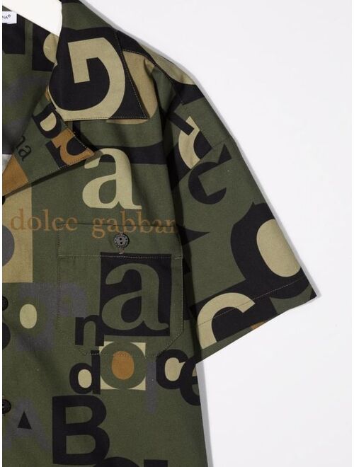Dolce & Gabbana logo-print short-sleeved shirt
