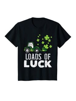 Boys St Patricks Day Shirts For Kids Toddler Gift Kids Loads Of Luck Loader Paddys St Patrick Day Boys Kids Toddler T-Shirt