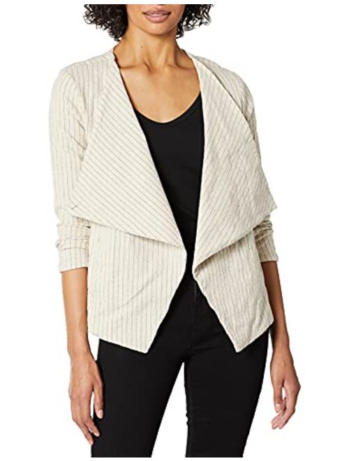 [BLANKNYC] womens Drape Front Jacket