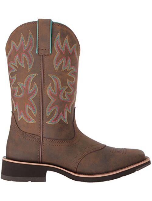 Ariat Delilah Leather Square Toe Cowgirl Boot