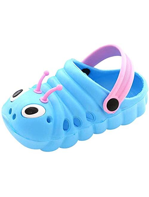 Boys Caterpillar Slippers Girls Lightweight Summer Beach Sandals for Toddlers Slip On Water Shoe Kids Classic Clog