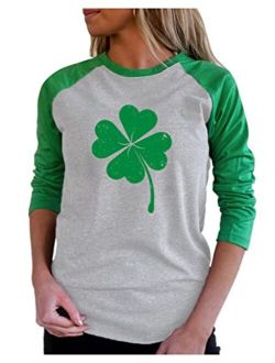 Tstars St Patricks Day Shirt Women Shamrock Shirts for Womens Saint Patricks Day Outfit