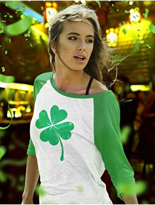 Tstars St Patricks Day Shirt Women Shamrock Shirts for Womens Saint Patricks Day Outfit