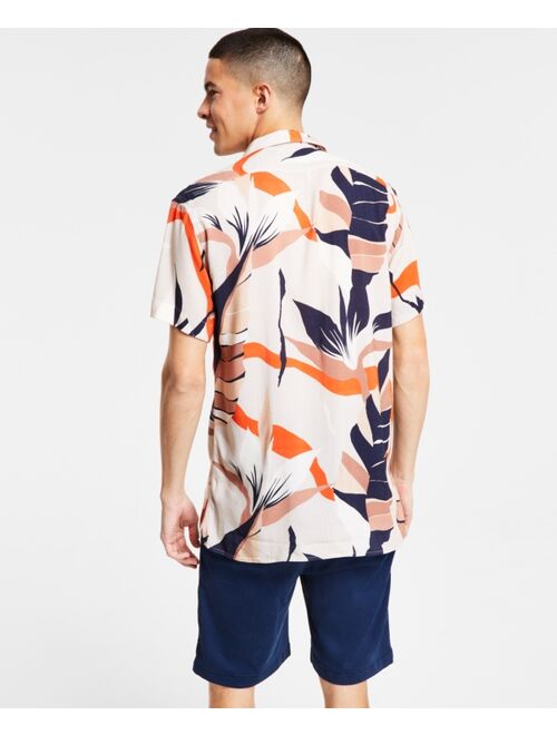 Benson Men's Slim-Fit Rousseau Abstract Print Shirt