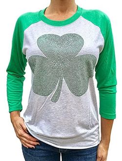 Sorock Women's Studded Shamrock St. Patrick's Day Tshirt