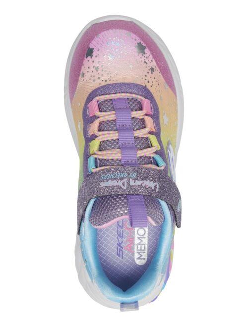Skechers Little Girls S-Lights: Unicorn Dreams Stay-Put Casual Sneakers from Finish Line