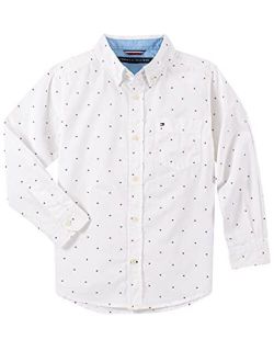 boys Ellison Long Sleeve Woven Shirt, Collar & Chest Pocket
