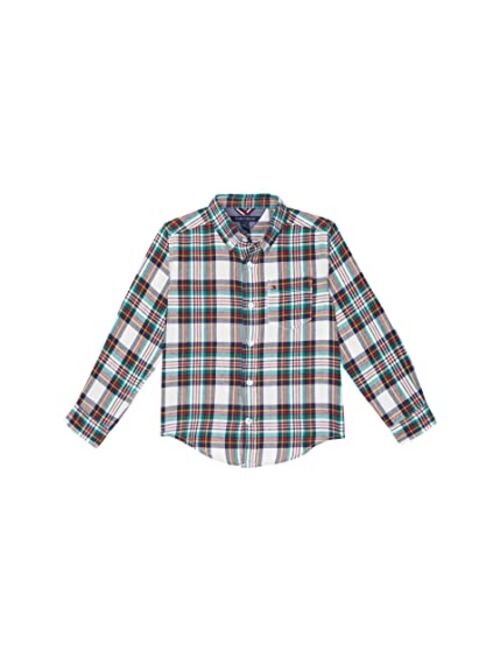 Tommy Hilfiger Boy's Multi Yarn-Dye Plaid Long Sleeve Shirt (Little Kids)