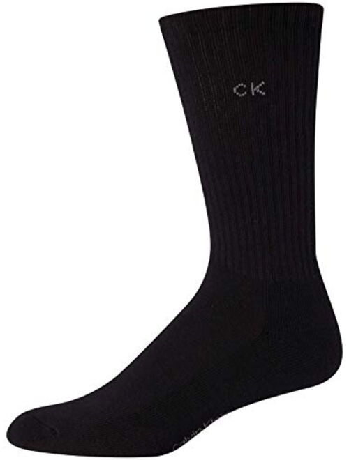 Calvin Klein Socks - Cotton Cushioned Mid-Calf Athletic Crew Sock (4 Pack)