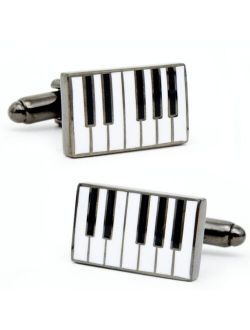 Enamel Piano Plated Base Metal Cufflinks For Men