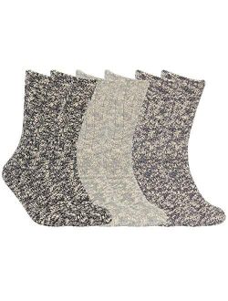 Womens 6 Pack Soft Cotton Blend Boot Socks