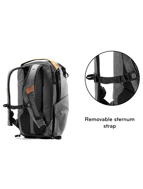 Peak Design Everyday Backpack V2 20L Midnight, Camera Bag, Laptop Backpack with Tablet Sleeves (BEDB-20-MN-2)
