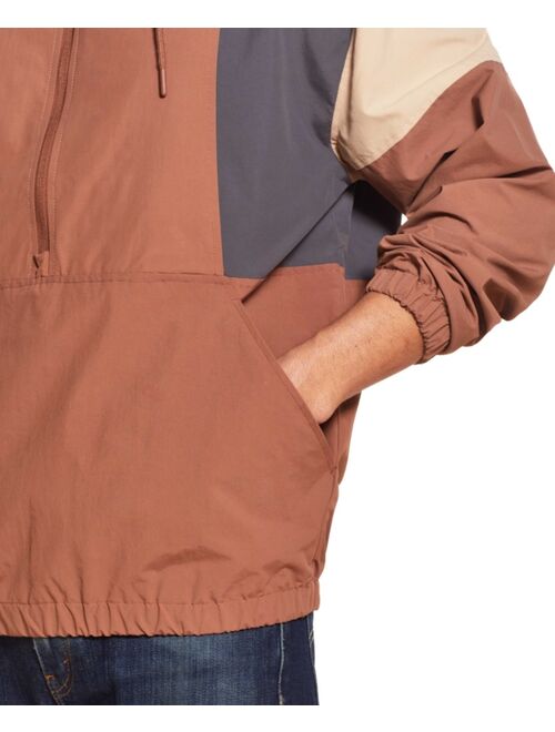 Weatherproof Vintage Men's Hooded Quarter Zip Popover Jacket