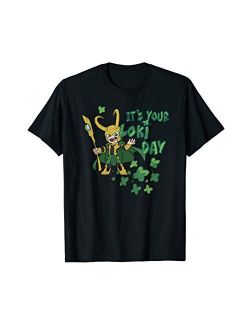 Kawaii It's Your Loki Day Shamrocks St. Patrick's Day T-Shirt