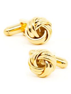 Cufflinks Inc. Gold-tone plated base metal Knot Cufflinks