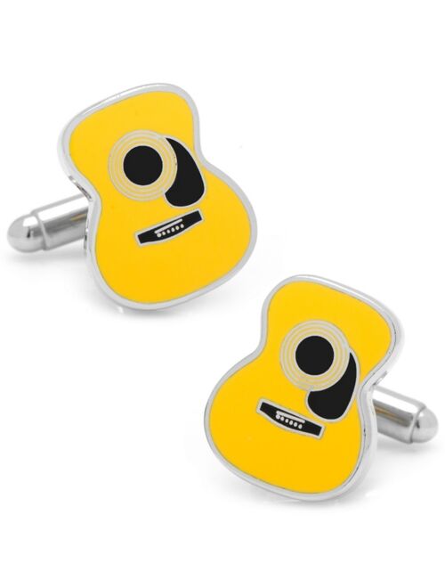 Cufflinks, Inc. Cufflinks Inc.Enamel and Silver PlatedBullet back closure  Guitar Cufflinks