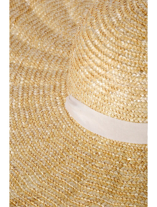 Lulus Meadow Musings Natural Straw Oversized Floppy Brim Hat