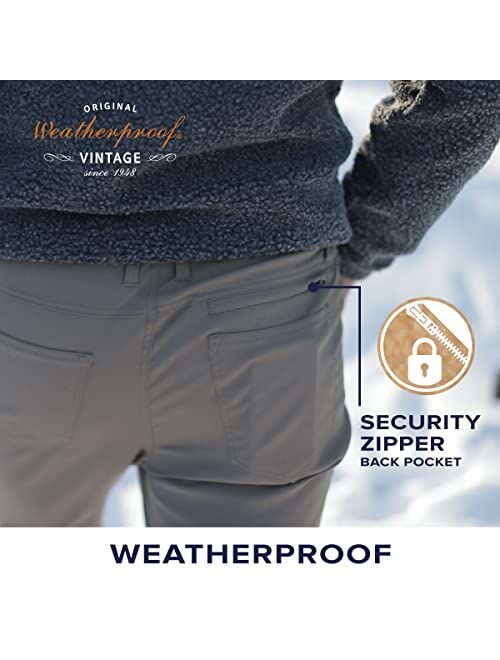 Weatherproof Vintage Expedition Pants for Men, Slim Fit Stretch Pants