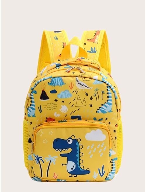 Shein Kids Dinosaur Graphic Large Capacity Backpack
