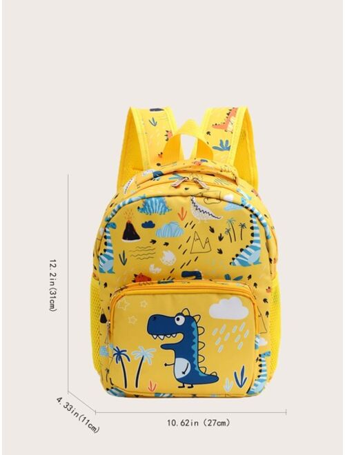 Shein Kids Dinosaur Graphic Large Capacity Backpack