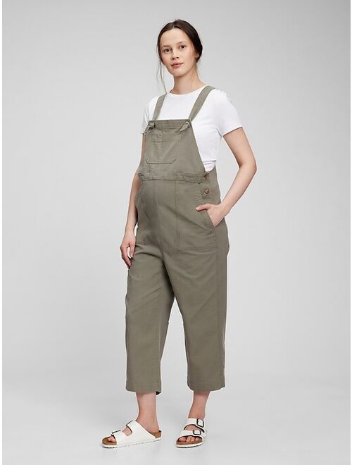 GAP Maternity Cropped Overalls in TENCEL™ Lyocell