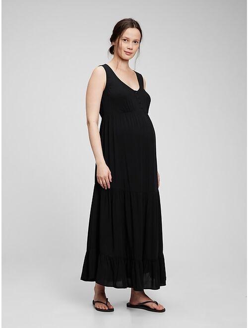 GAP Maternity Maxi Empire Waist Tank Dress