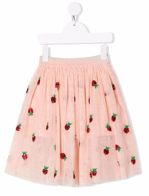 Stella McCartney Kids sequin-embellished flared skirt