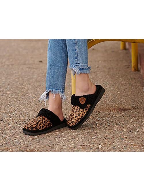 ARIAT Bottom Jackie Square Toe Slippers - Exotic Colors