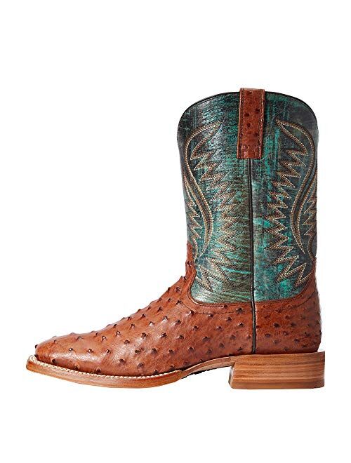 ARIAT Men's Full Quill Ostrich Square Toe Boot