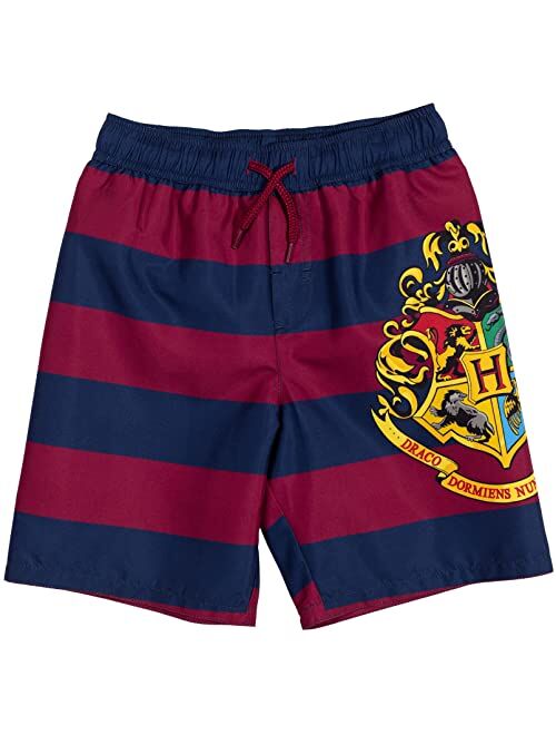 Harry Potter Gryffindor Pullover Swim Rash Guard Swim Trunks