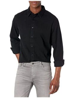Men's Black Rinse Denim Shirt