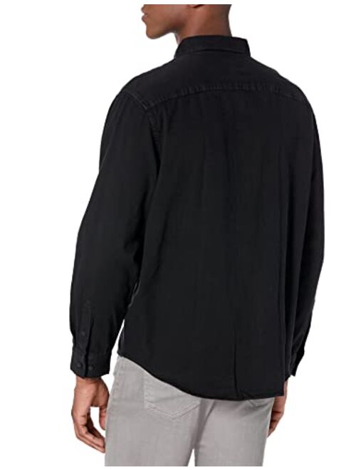 Calvin Klein Men's Black Rinse Denim Shirt