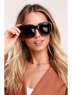 Edna Tortoise Oversized Sunglasses