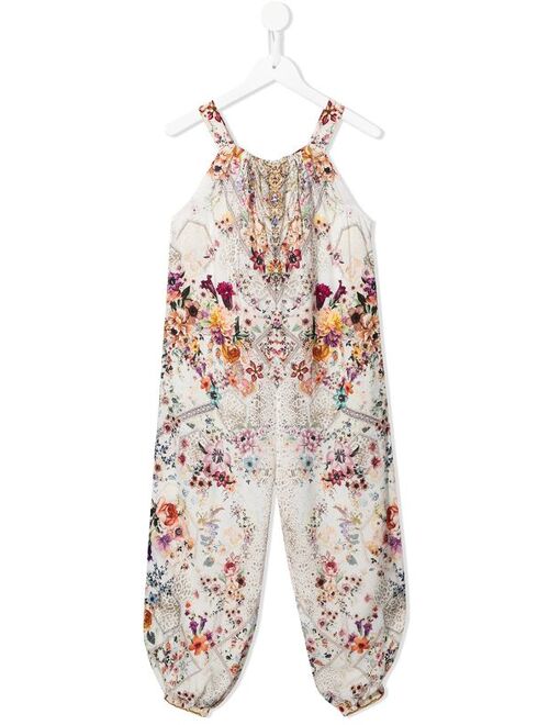 Camilla floral-print sleeveless jumpsuit